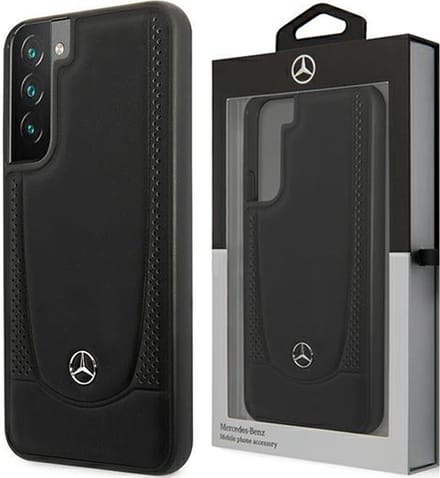 Mercedes Leather Urban Line Case for Samsung Galaxy S22+ - Black
