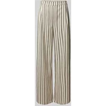 Straight leg stoffen broek met bandplooien