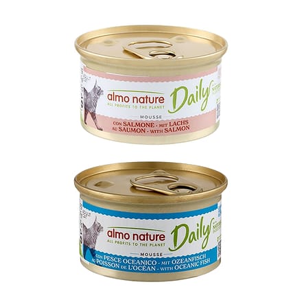 24x85g Mousse met Oceaanvis Almo Nature Daily Menu Kattenvoer