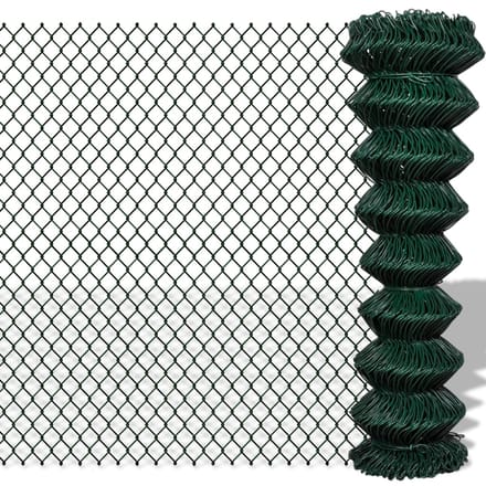 vidaXL - Gaashek - 1,5x15 - m - staal - groen