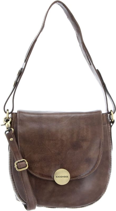 CHIEMSEE Leren Schoudertas Brisbane Shoulderbag Brown Bruine