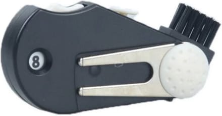 4 in 1 golftool - Pitchfork - Score teller - Ball marker - Borstel - ATHLIX