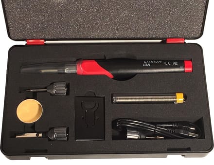 Accu- Soldeerbout Set 12W , Li-ion batterij USB oplaadbaar
