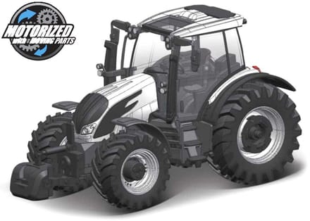 Bburago Valtra N174 - Modelauto - Schaal 10 CM - Wit/Zwart