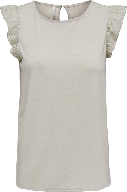 Only Top Onlaugusta Life S/s Mix Top Jrs 15287625 Pumice Stone Dames Maat - M