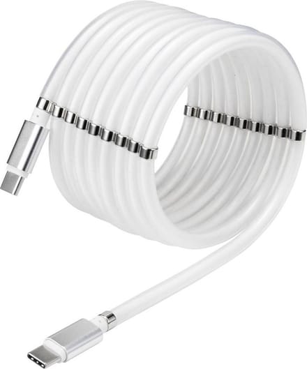 Renkforce USB-kabel USB 2.0 USB-C stekker, USB-C stekker 2.00 m Wit Vergulde steekcontacten TO-6886785