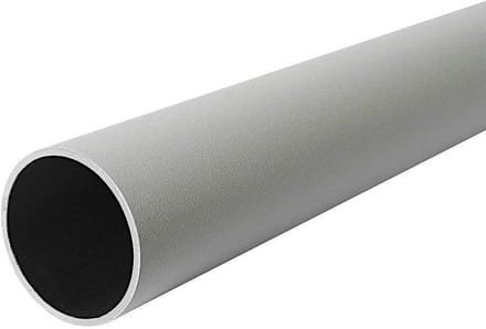 Aluminium Ronde Buis - Metaalprofiel - Frame Constructie - Wit Geanodiseerd - 43mm x 2mm x 2.6m - Wit