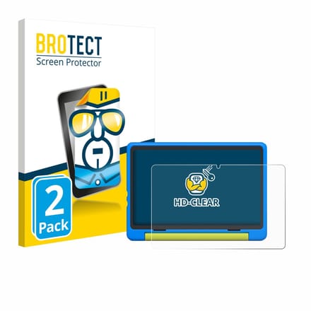 BROTECT - Screenprotector voor Happybe Kids Tablet 10" - Folie Beschermfolie transparant 2 Stuks