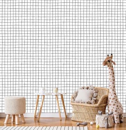 INGK - Kate & Andy - Behang - Grid Black