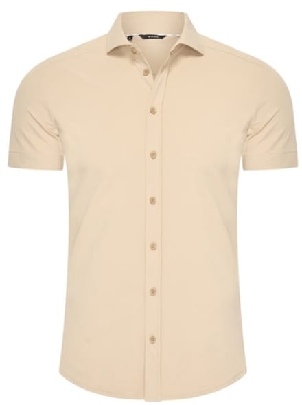 MI PIACE - Travel Men Short-Sleeve Shirt 2022 Sand - Maat : L