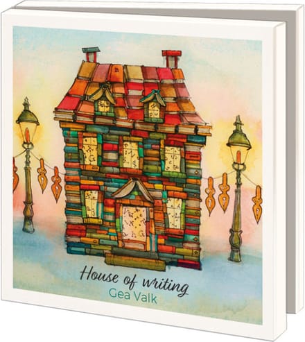 Kaartenmapje House of writing, Gea Valk 10 Stuks