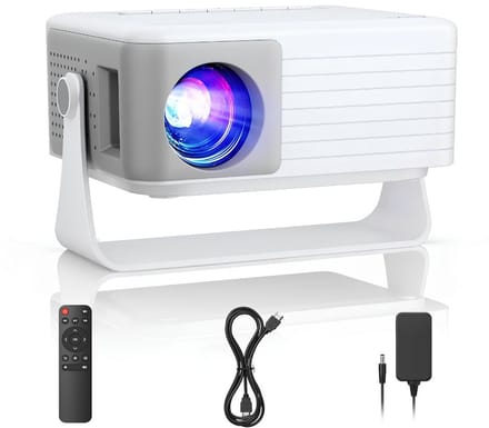 SP® Mini Beamer - Draagbare Projector voor Thuisbioscoop - Miniprojector 1080P - Wit - 12cm x 10cm x 9cm