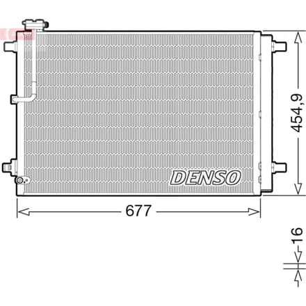 Condensator, airconditioning DENSO DCN02046