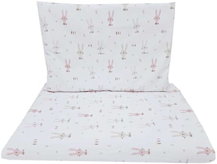 Printed cotton bedding - 2-piece 120x90 cm BUNNY