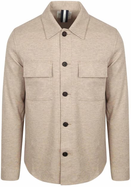 Profuomo Overshirt Beige - Maat M - Heren