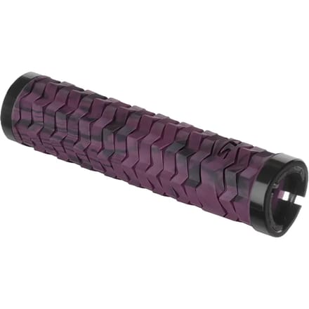 Merkloze Fietshandvatten - Paars/Zwart - Lock-On Grip