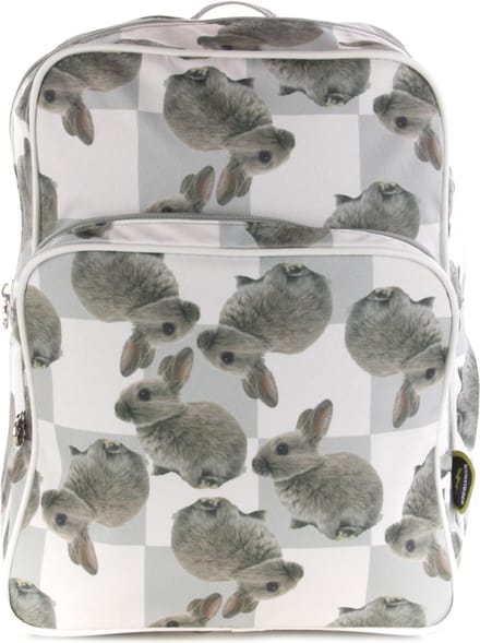 Kunstboer Rugzak Grey Bunnies - grijze konijntjes