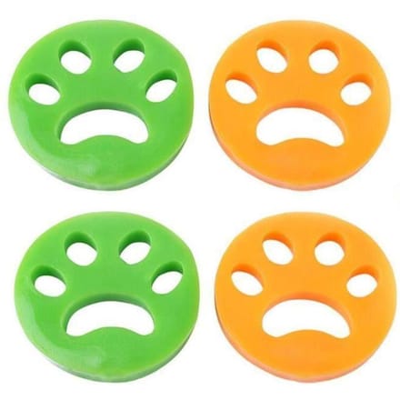Brosse à poils d'animaux,Lot de 4 autocollants en Silicone souple,Machine à laver réutilisable,attrape poils - 4pcs[A78518]