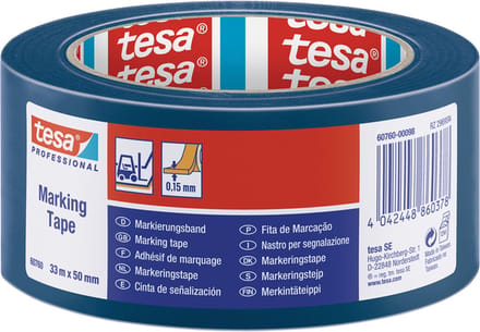 Markeringstape tesa® Professional 60760 PV1 50mmx33m blauw | 6 stuks