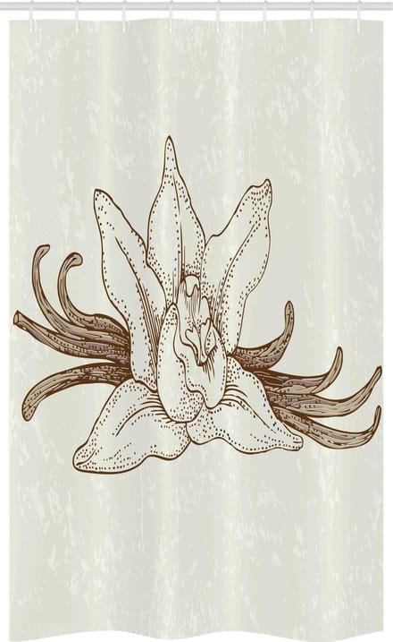 ABAKUHAUS – vanille douchegordijn – 120x180 cm – polyester