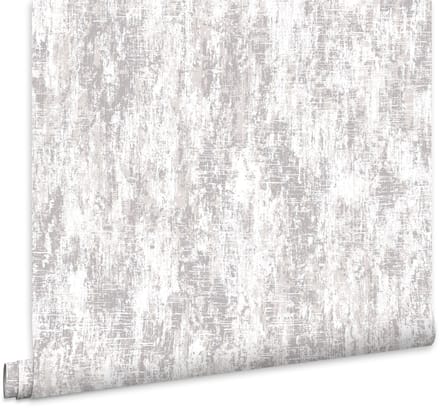 Laura Ashley Whinfell Behang - Glitter - 10mx52cm - Wit