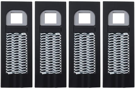 Dailygoods - Set van 4 Deurklink Veren voor uPVC Deurgrepen