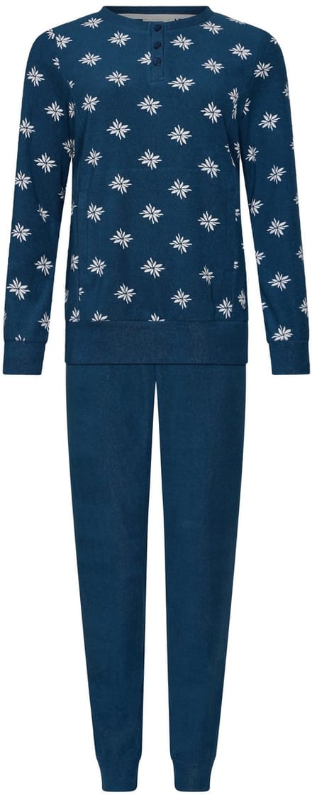 Pastunette - Moonlite - Pyjama/Huispak - Badstof - Donkerblauw - Maat 50