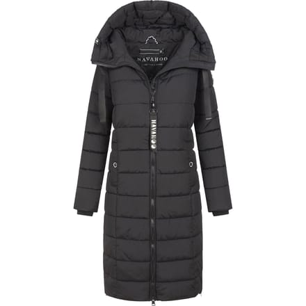 Navahoo Mondmädchen dames wintermantel met capuchon en fleecevoering