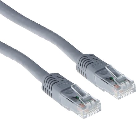 ACT Grijze 3 meter U/UTP CAT5E patchkabel met RJ45 connectoren IB6003