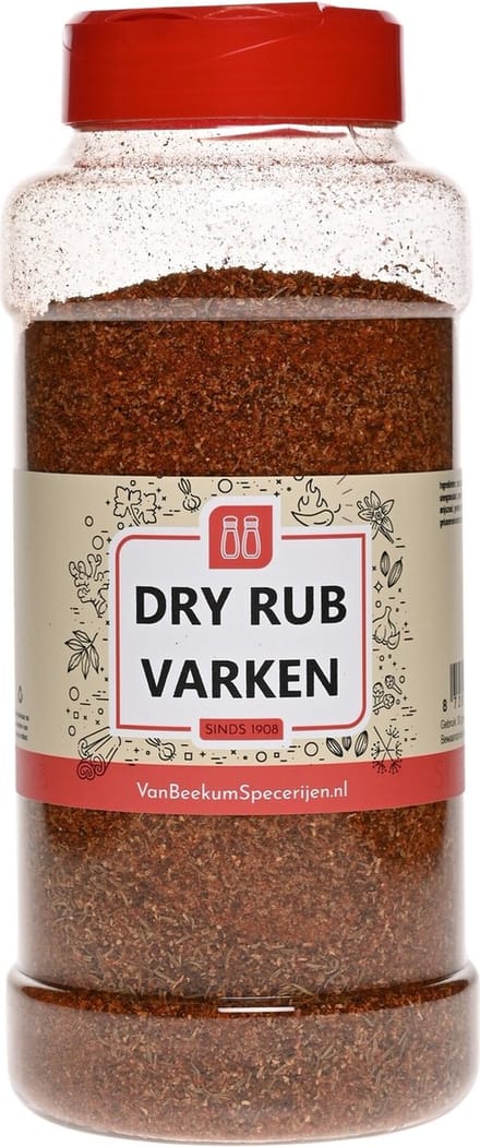 Van Beekum Specerijen - Dry Rub Varken - Strooibus 750 Gram