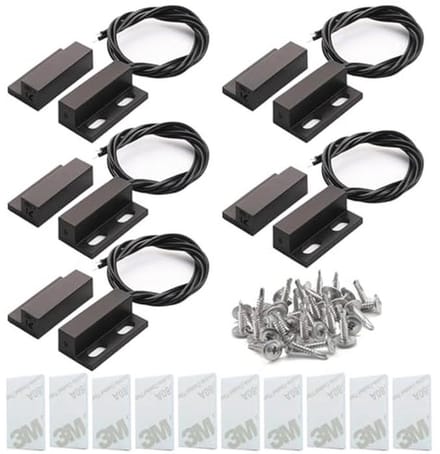 Veiligheidsvenster Poortcontactsensor Alarm met Magnetische Deursensor - 5 Stuks