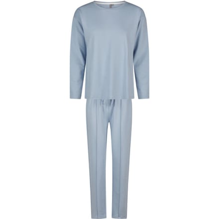 By Louise Dames Huispak Broek + Sweater Effen Blauw - Maat M