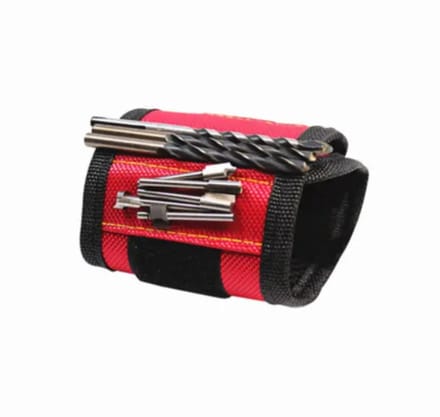 Go Go Gadget - Magnetische polsband - Doe het zelver - Klussen - Klustool - 1 stuk - Rood