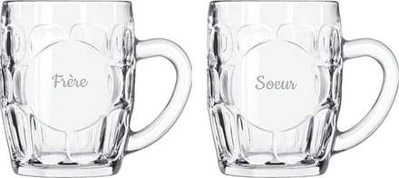 Bierpul gegraveerd - 55cl - Frere & Soeur