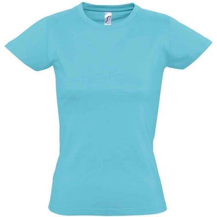 SOLS Dames/Dames Imperial T-shirt (Atol blauw)
