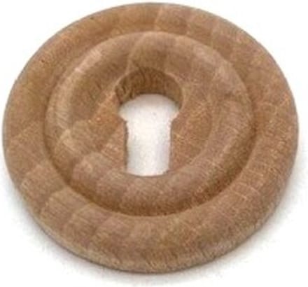 Houten sleutelplaatje Beuken rond 34mm