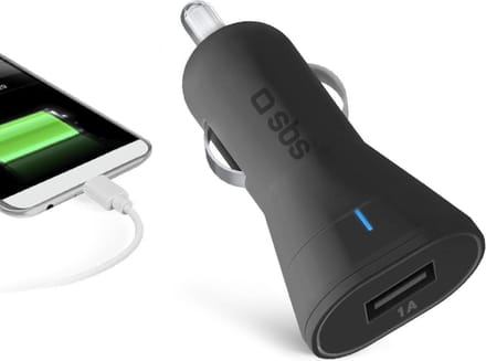 SBS TECRUSB1ASTD oplader voor mobiele apparatuur Smartphone Zwart Sigarettenaansteker Auto
