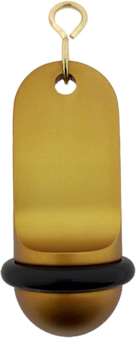 CombiCraft Blanco Midi Classic Goud Aluminium Hotel Sleutelhanger 70x30 mm - 5 Stuks