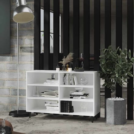 vidaXL - Dressoir - 103,5x35x70 - cm - spaanplaat - wit