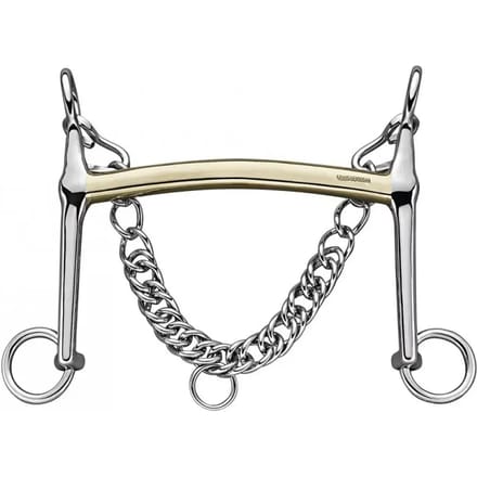 Sprenger L´hotte 14 Mm Double Halter Paard Bit Zilver 12.5 cm
