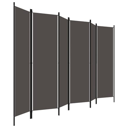 vidaXL - Kamerscherm - met - 6 - panelen - 300x180 - cm - antraciet