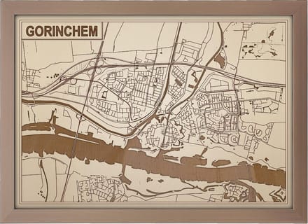 Decoratief Beeld - Houten Van Gorinchem - Hout - Bekroned - Bruin - 21 X 30 Cm