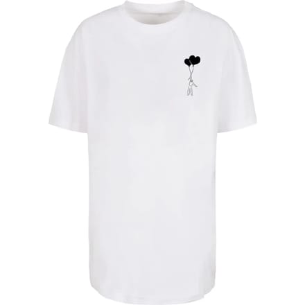 Merchcode - Love In The Air Oversized Boyfriend Dames Tshirt - S - Wit