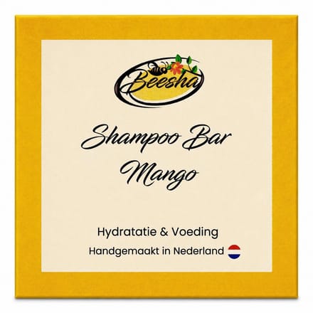 Beesha - Shampoo Bar Mango - Vegan - Sulfaatvrij - Parabeenvrij - CG Proof