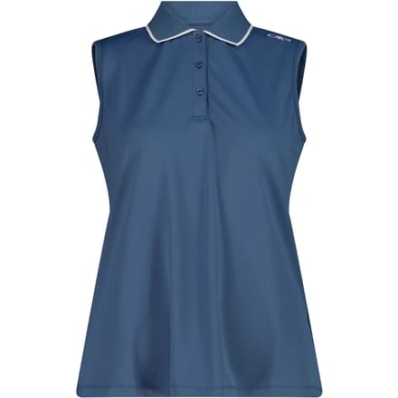Dames Mouwloos Stretch Piqué Poloshirt CMP