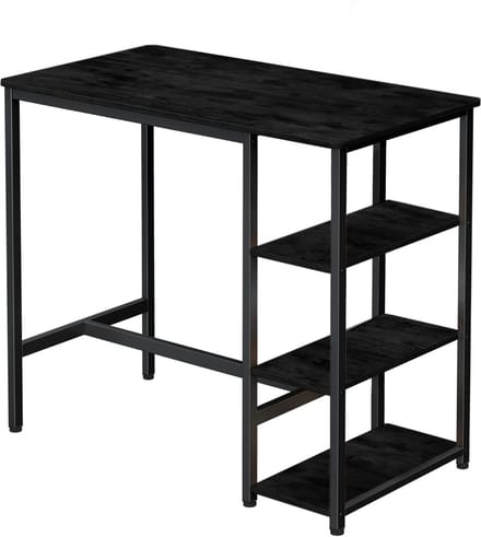Hoppa! - Bartafel - Zwart - Rechthoekig - 109 x 52 x 100 cm (L x B x H)