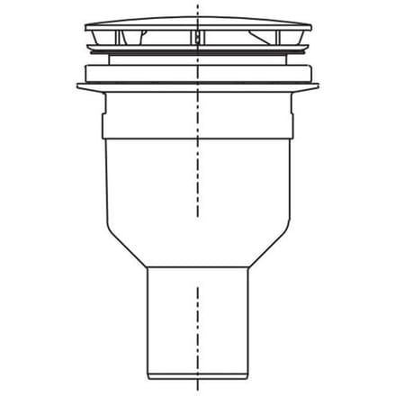 HSK drain vertical 9 cm D2065