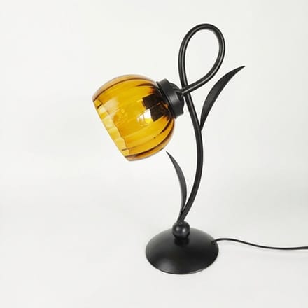 Lovely Tafellamp Calabash Amber Moonlight - Art Deco Trade