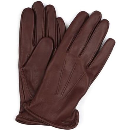 Hestra Handschoen Andrew Leer Chocolate - Maat 10 - Heren