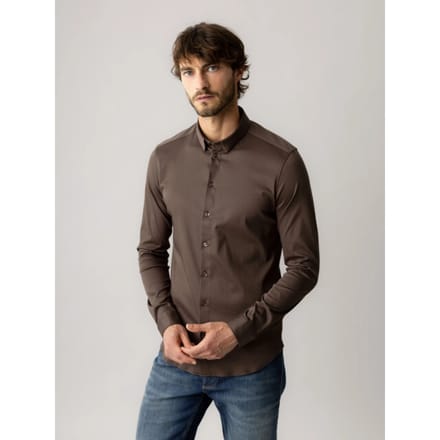 Mos Mosh 500940 769 mosmosh gallery mmgmarco jersey shirt chocolate brown
